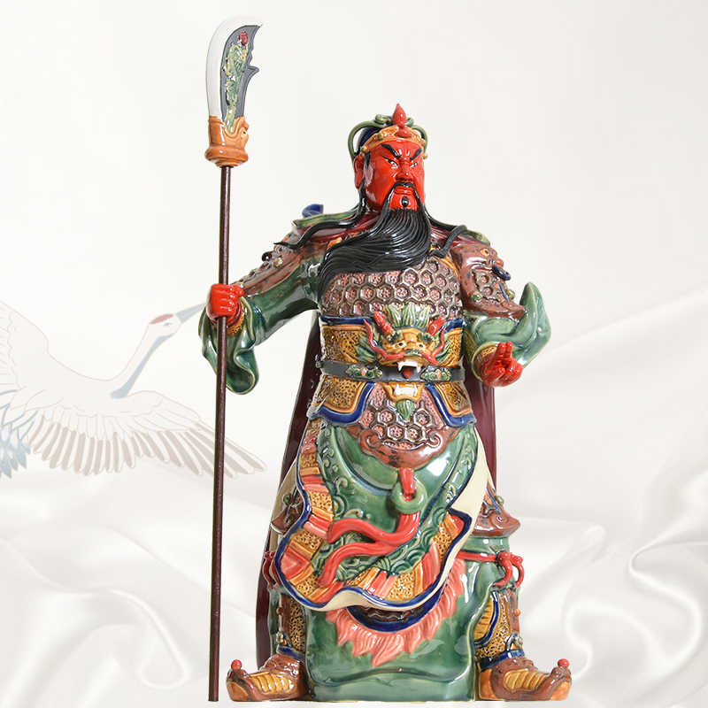 関帝様 置物 陶芸 guan di statue ceramic Latest Authentic Product Praise