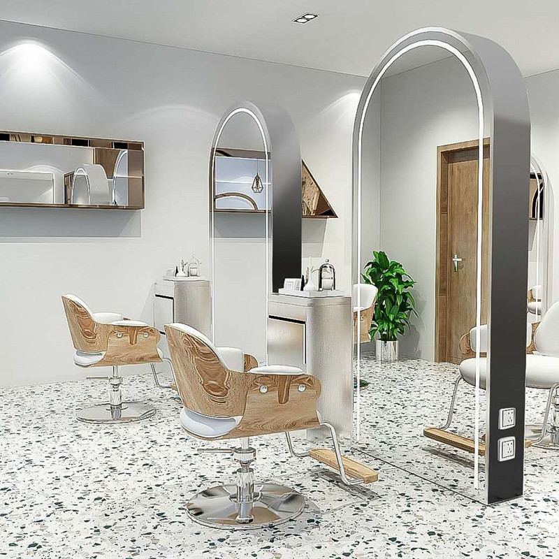 Hairdresser lens gallery dedicated double-sided mirror hairdresser cut mirror light luxury mirror cosmetic mirror
