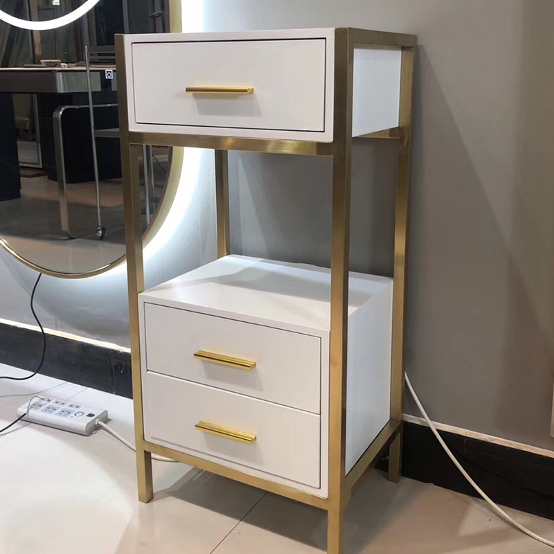 High-end Hair Salon Brief Storage Cabinet Beauty Hair Shop Tool Car Hairdressers Storage Box Drawer Cabinet New