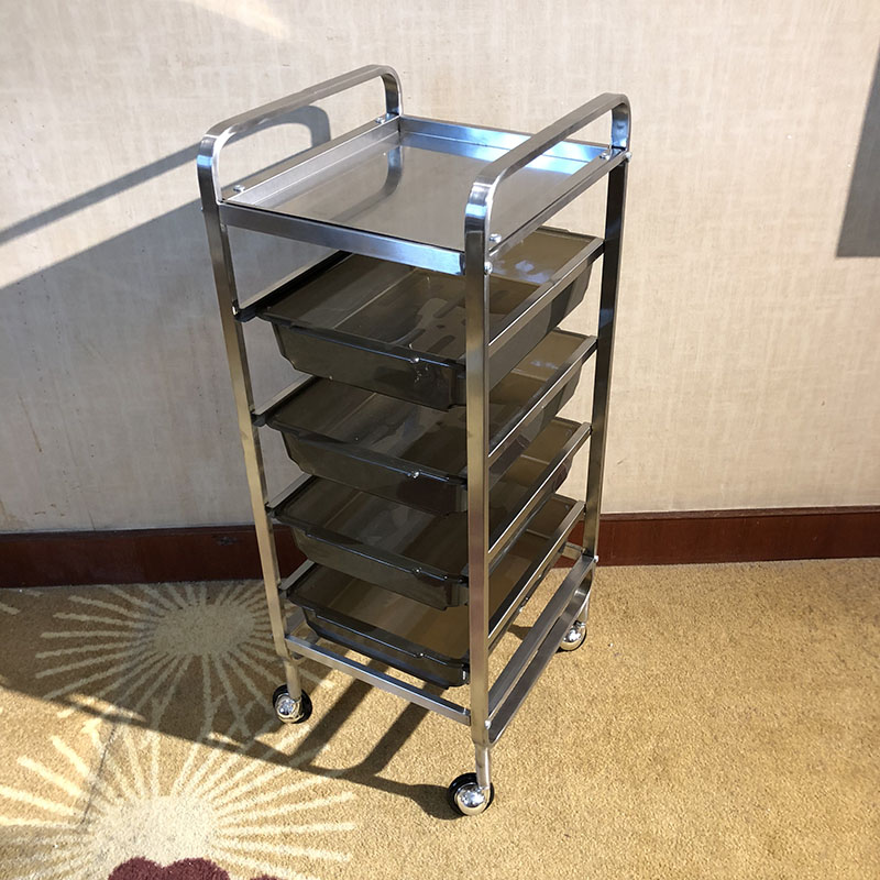 Hairdressing tool cabinet hot dyeing tool cart beauty rack cart hair salon special beauty rack