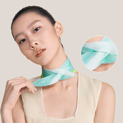 允宝2021年新款暖颈贴发热小丝巾