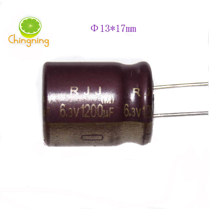 6 3V1200uF electrolytic capacitor 13x17 Japan Ina ELAN brown gold word 105 degree filtering