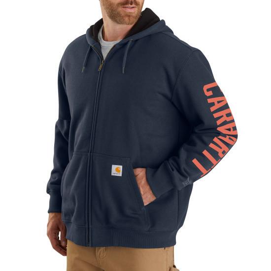 Carhartt Rain Defender Fleece Lined Graphic104637 Rainproof Thick Sweatshirt