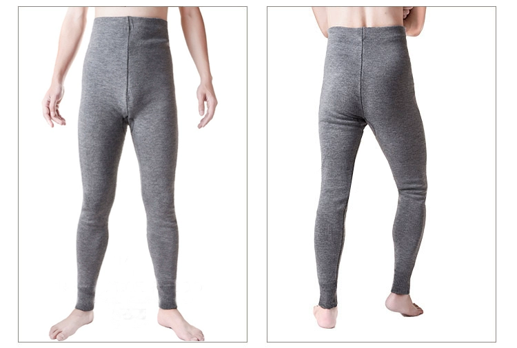 Mặc quần len nam, quần dệt kim, phần mỏng, quần ấm, co giãn, eo cao, quần legging, quần cashmere, mùa đông quần bó sát cho nữ