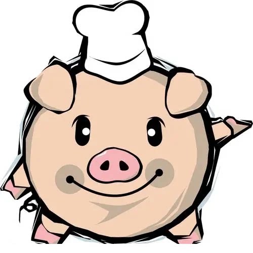 胖猪休闲零食店的LOGO