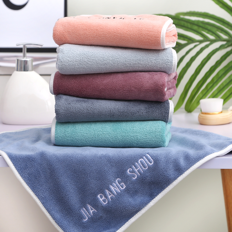 5 35 × 75 fine fiber towels household men and women Baotou bath quick-drying hair is not easy to shed than pure cotton absorbent