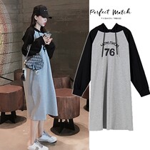 Pregnancy Woman Dress Autumn Dress Dress Skirt Dresses Autumn Winter Fashion style Suit Nets Red long sleeves Acculate spring and autumn models 2021 new