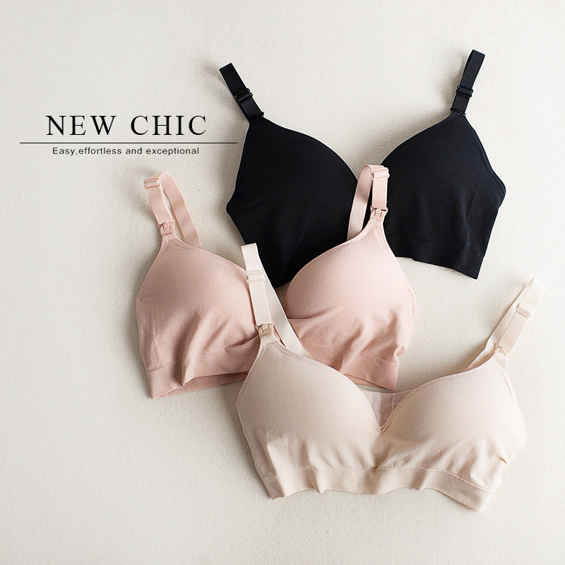 Out Breastfeeding Bra Pregnant Women's Underwear Bra Pregnant Women's Postnatal Breastfeeding Drooping Anti-Drooping Poly-free Steel Ring