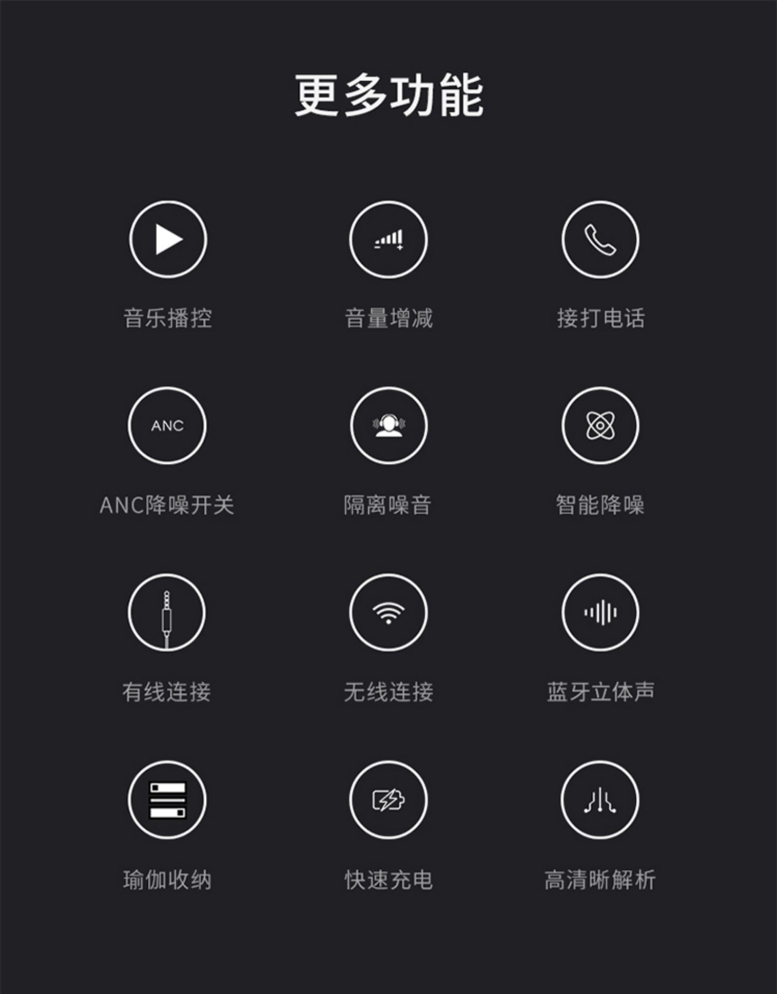联想投资高端蓝牙品牌 击音 T3 anc主动降噪头戴式无线耳机 图11