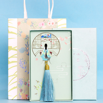 Goddess Festival Bookmarks Womens Day Classical Chinese Style Creative Gifts Bookmark Tassel Pendant Free lettering Gift