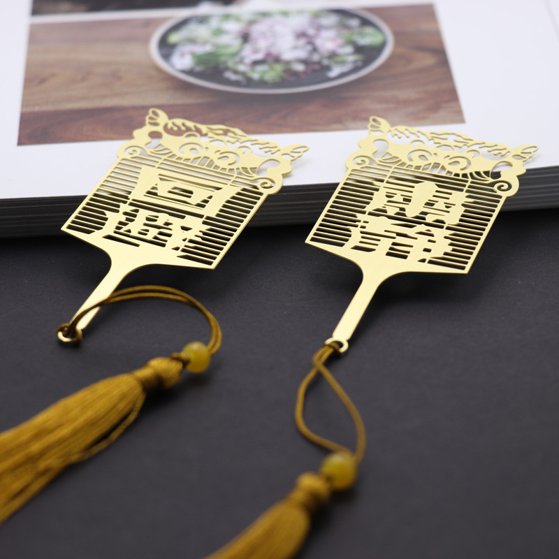 Q edition Palace avoids lusting original Chinese Wind Classical Bookmarking Streaming Su Fan Face Student Campus Enterprise Lettering