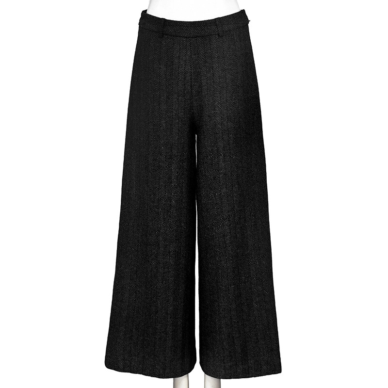 Chinese Classics Pants Children Autumn Winter Thickening Plus Suede Casual Loose LenXX_ENCODE_CASE_CAPS_LOCK_Off A Slim High Waist 100 Hitch Broadlegged Pants Long Version