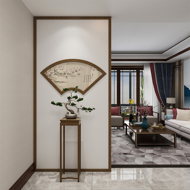 New Chinese partition Screen wall Entrance Impervious to shelter Xuanguan Brief about modern Decorative Villa Hotel Customised Base Screen