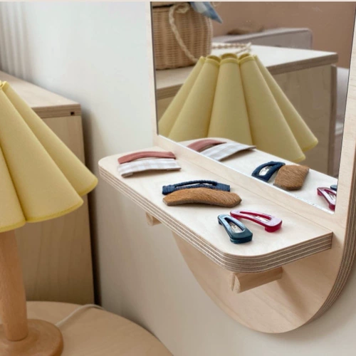 Деревянное зеркало, реквизит для фотографии, Южная Корея, простой и элегантный дизайн