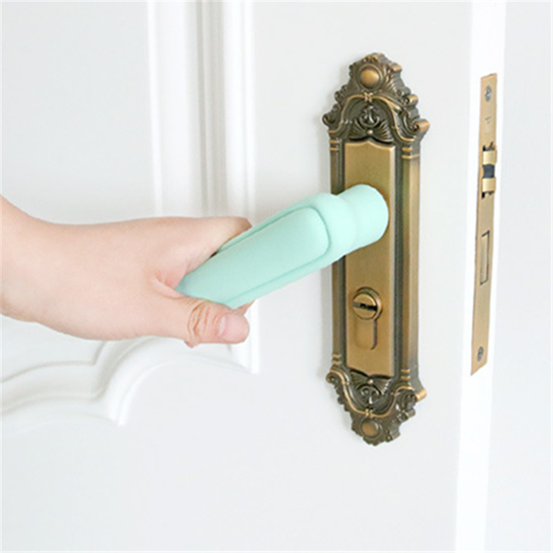 Children's home door handle anti-collision cover soft silicone protective cover infant baby safety anti-collision corner door pull gloves