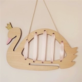 Брендовое детское настенное крепление, лебедь, повязка на голову, заколка для волос, коробка для хранения