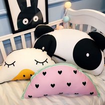 Korean childrens room decoration crib pillow baby ducklings cute hug pillow waist pillow removable wash