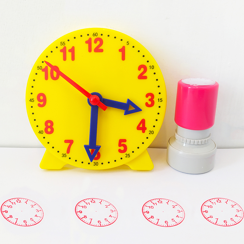 Primary school students know watches and clocks, children's watch models, primary school first grade mathematics clock teaching aids linkage mold