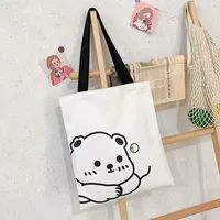 Canvas Bag-White Liegs Bears