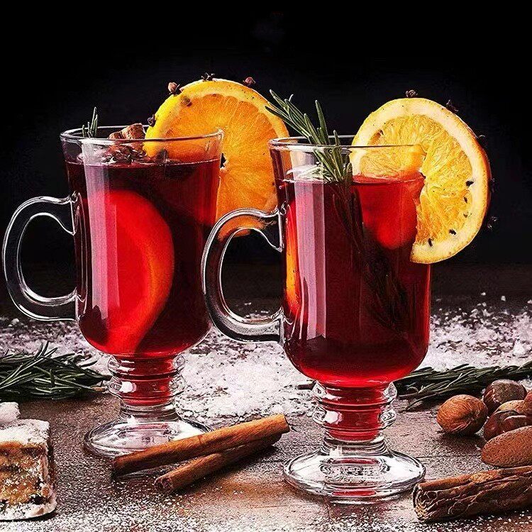 Red-free glass Irish coffee cup hot toy cocktail glass hot red wine cup winter glass