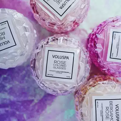 Imported VOLUSPA scented candle glass handmade essential oil to help sleep fragrance candle macaron gift confession