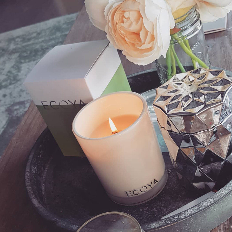 ECOYA scented candle cup Bedroom home lasting girl birthday gift tranquilizing sleep incense candle