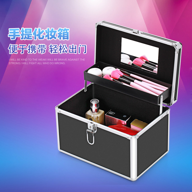 Professional portable skincare cosmetic containing bag makeup artist and makeup large capacity mealline embroidered makeup toolbox