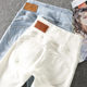 Peach hip jeans women's white elastic skinny pencil pants 2022 spring and autumn sexy hip-lifting high-waist jeans trendy