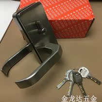 Square glass door lock Concord 268 lock Single door double open handle Glass door lock punching lock with screw hand