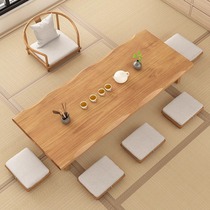 Tatami tea table Zen Japanese style chair combination simple modern low table Kang table bay window balcony coffee table long tea table