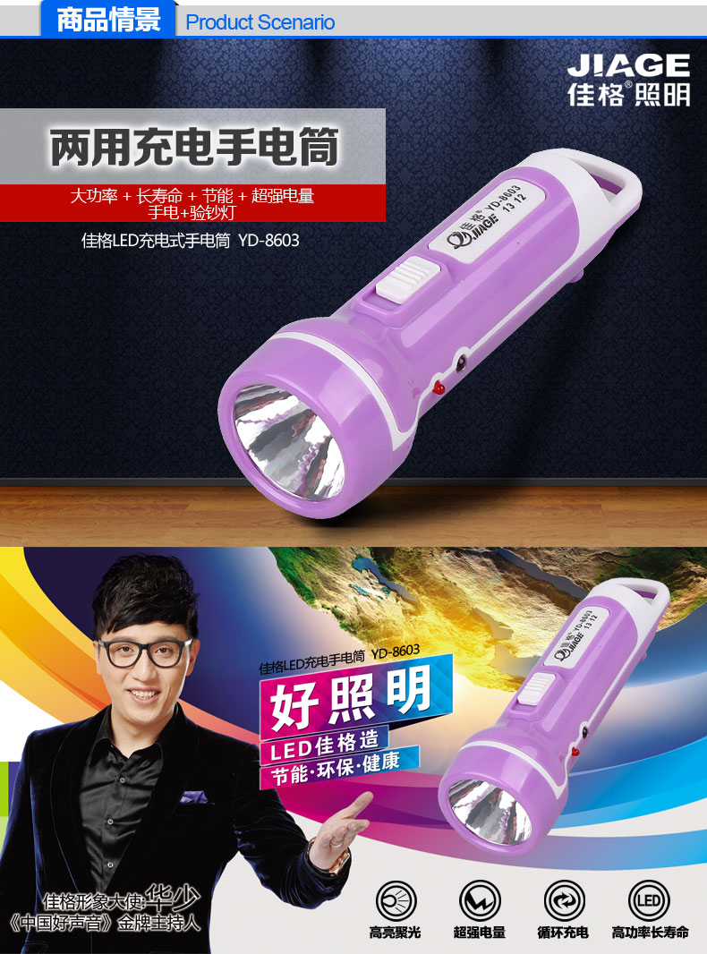 Đèn chiếu sáng giả có thể sạc lại được đèn đội đầu công suất lớn