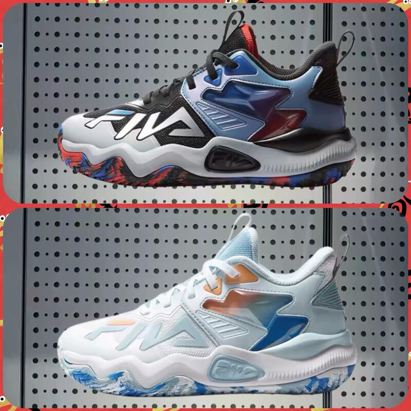 Fila Kidsren's Storm Shoes 2026 Summer Men's and Women's Large Kidsren's Rotary Sports Shoes Basketball Shoes K55B622201