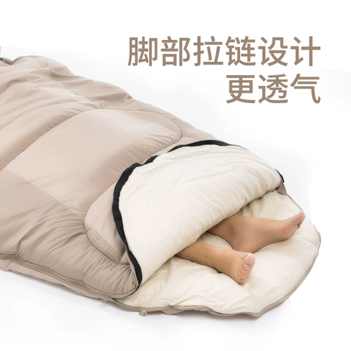 Naturehike Дорожный спальный мешок для взрослых для кемпинга, увеличенная толщина