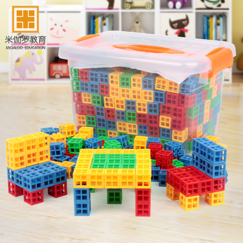 Baby toy blocks are spelled early to teach multi - functional intelligence square combined assembly toy pro - intelligence block 3 years old