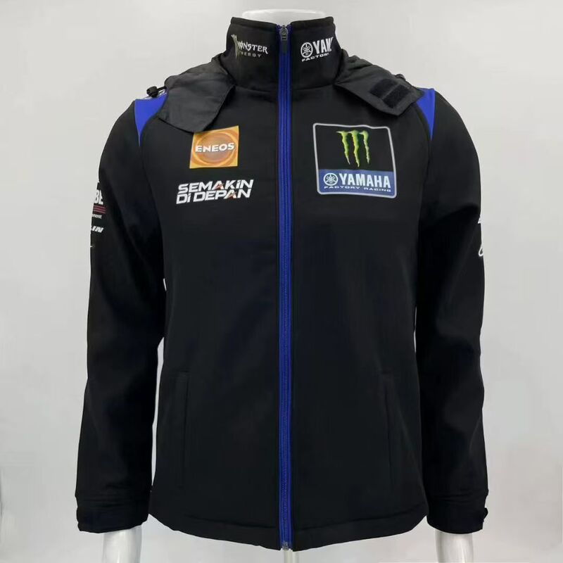Domestic Yamaha Motorcycle Factory Team Riding Jacket Ghost Claw Collaboration Autumn and Winter Softshell Jacket Embroidered Riding Jacket