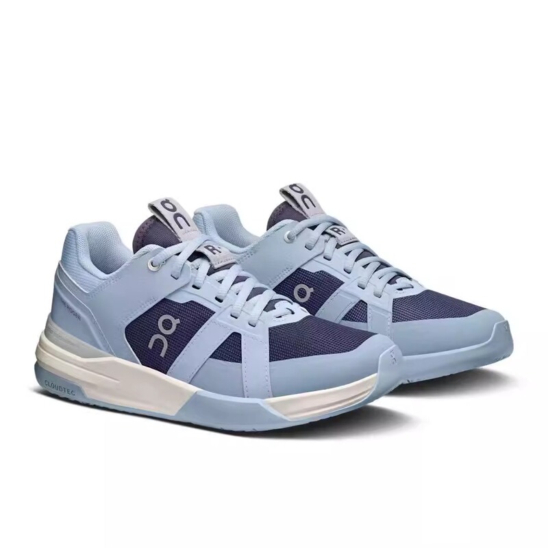 On Clubhouse Pro Tennis Shoes for Women Chambray |   Midnight Light Blue
