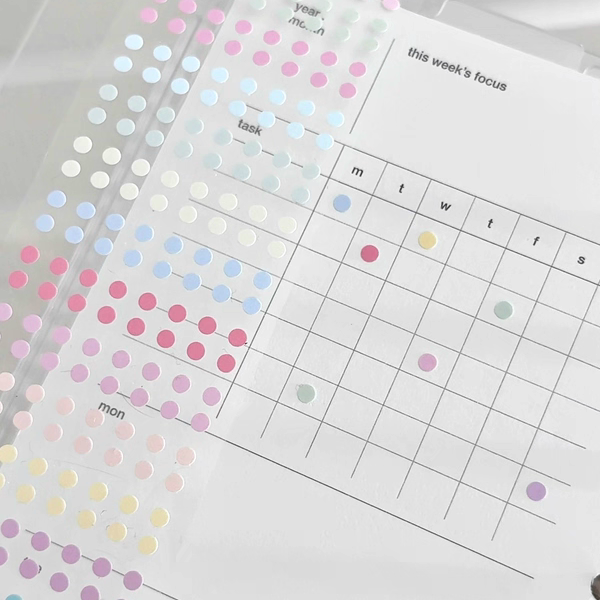 Intomyvibe 【Dot Markers】 Dot Stickers Original Journal Tape Full Roll Intomyvibe 【Dot Markers】 Dot Stickers Original Journal Tape Full Roll