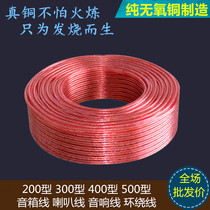  All copper pure copper oxygen-free copper audio cable HIFI level 200 300 400 500 computer speaker speaker cable