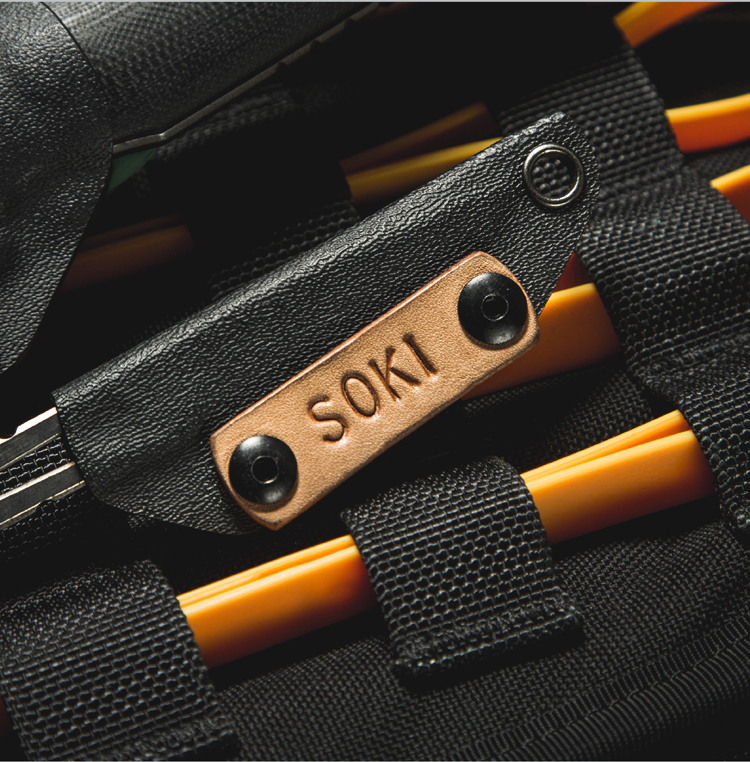 Pick up tactical custom K sheath with cortical name strip