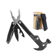 Cross-border spot multifunctional hammer portable camping combination tool folding outdoor multifunctional stainless steel horn hammer