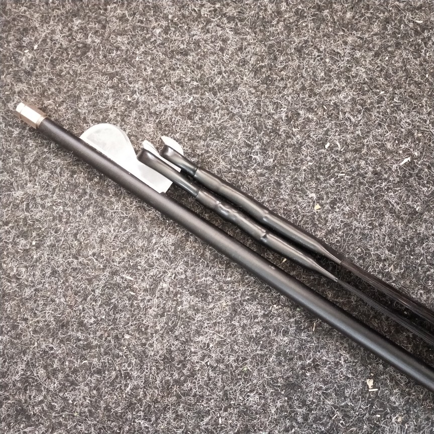 Four Hu Bow Black Tail Four Hu Bow Black Pole Black Tail Four Hu Bow Four Hu Accessories Total Length 85 cm