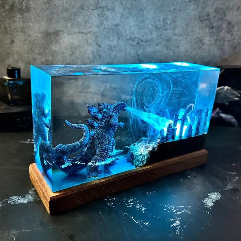 Gift Ideas: Resin Lamp, Decorative Ornaments, Artwork, Godzilla Desktop Atmosphere Monster Night Light, Christmas Gift Gift Ideas: Resin Lamp, Decorative Ornaments, Artwork, Godzilla Desktop Atmosphere Monster Night Light, Christmas Gift