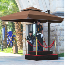 Stainless steel security guard box community guard on duty property guard box mobile guard box real estate image property guard box umbrella
