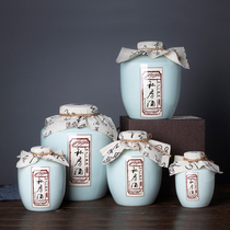  1 2 kg Jingdezhen ceramic wine jar empty wine bottle 3 5 10 kg small household wine jug bubble wine jar sealed liquor bottle
