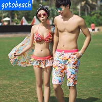 Những người yêu thích đi biển mới tập hợp những bộ bikini ba mảnh của nữ giới đồ đôi đi biển nam nữ