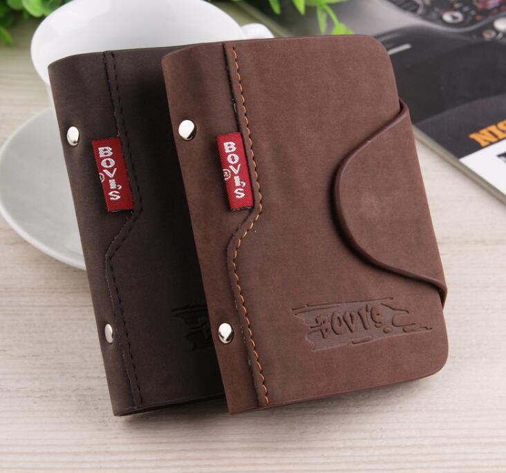 Wallet men's short wallet men's thin vertical youth soft wallet men's multi-card student fashion wallet