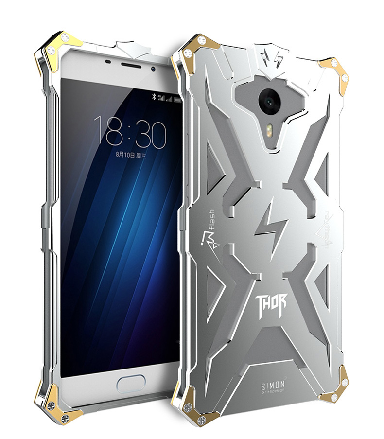 SIMON THOR Aviation Aluminum Alloy Shockproof Armor Metal Case Cover for MEIZU M3 Max