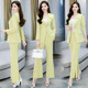 Professional suit suit female 2022 autumn new fashion temperament goddess Fan high-end sense royal sister suit two-piece suit