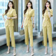 Professional suit suit female 2022 summer new fashion temperament goddess fan age reduction thin section casual pants two-piece set