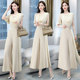 High-end professional suit female 2022 summer new fashion celebrity temperament goddess Fan Xian thin wide-leg pants two-piece suit